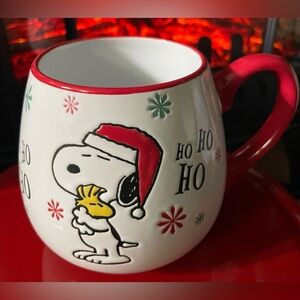 Peanuts Snoopy & Woodstock Christmas Ho Ho Ho Ceramic Mug